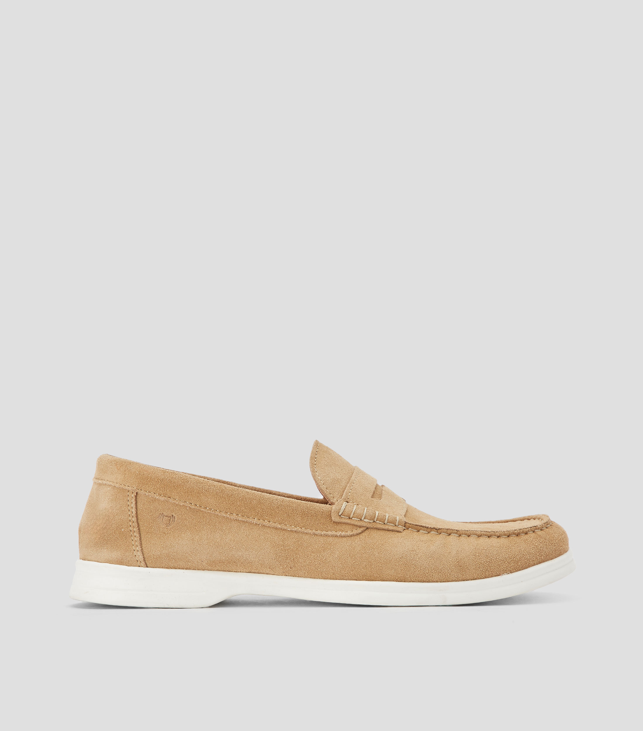 Mocasines en piel con antifaz Hombre